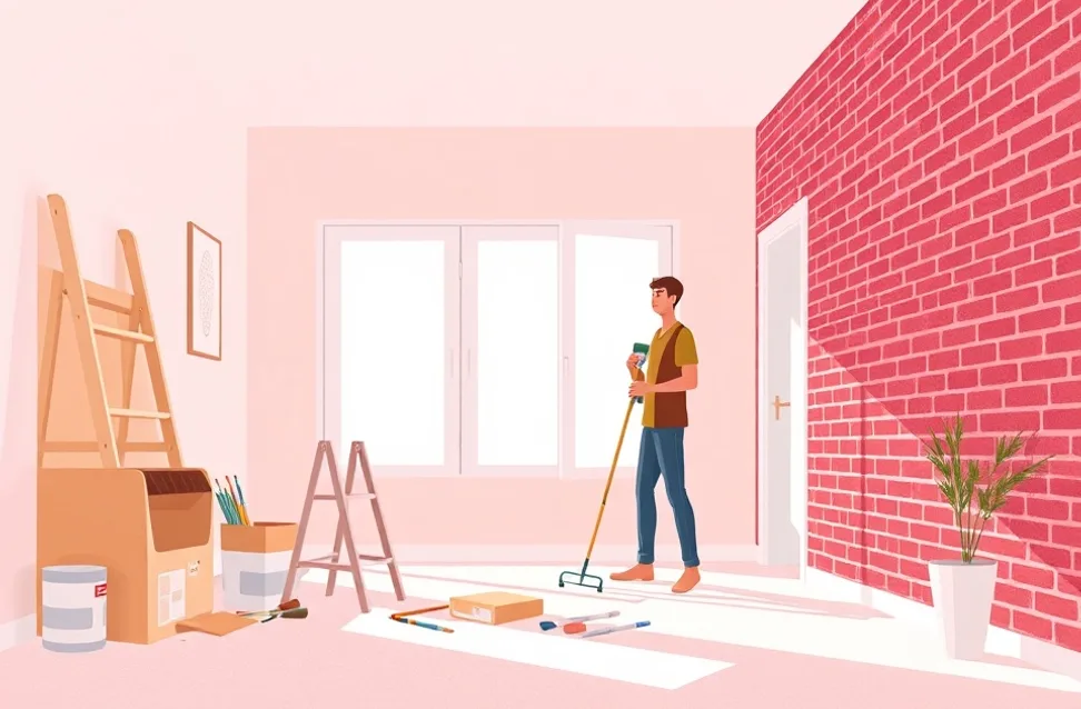 Intérieur rénové après travaux de peinture à Saint-Brevin-les-Pins