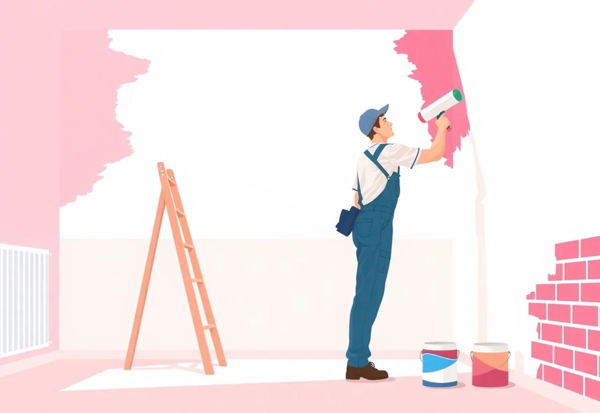 Peintre Saint-Brevin-les-Pins 44250 en intervention sur un chantier